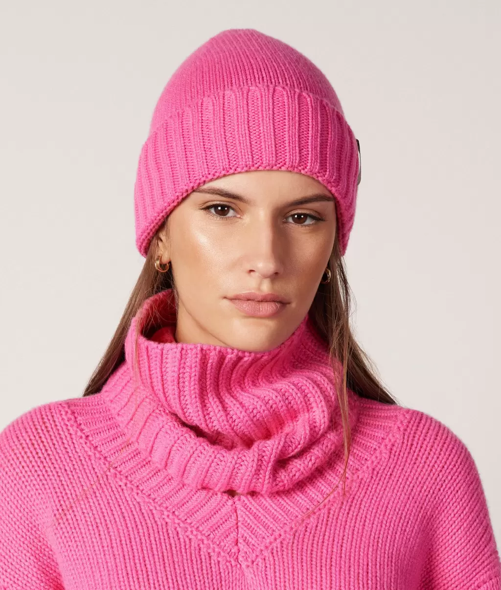 Pink Senhora Cachecóis E Estolas Falconeri Gola Em Malha De Ultrasoft Cashmere - 1