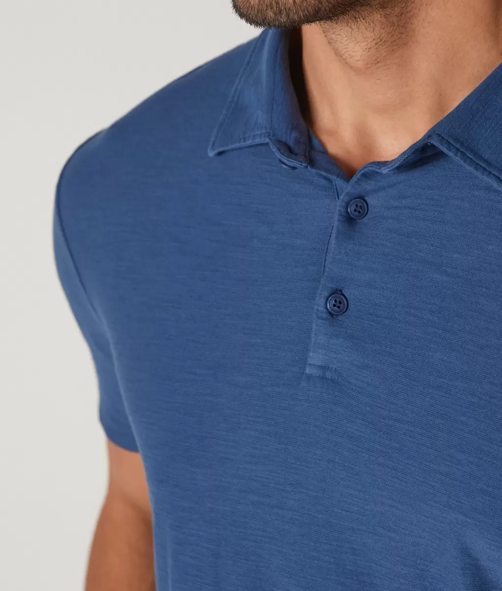 Polo Em Algodão Twist T-Shirts E Polos Falconeri Blue Homem - 3