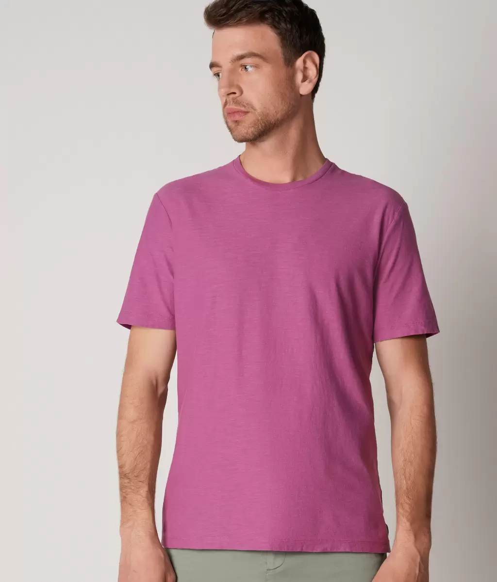 Homem Falconeri T-Shirts E Polos T-Shirt Em Algodão Twist Pink - 1