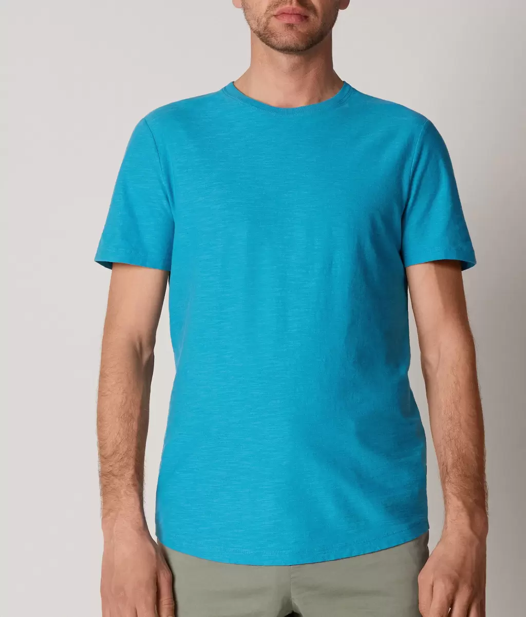 Blue Falconeri Homem T-Shirt Em Algodão Twist T-Shirts E Polos - 1