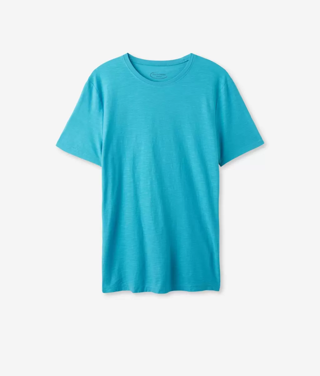 Blue Falconeri Homem T-Shirt Em Algodão Twist T-Shirts E Polos - 4