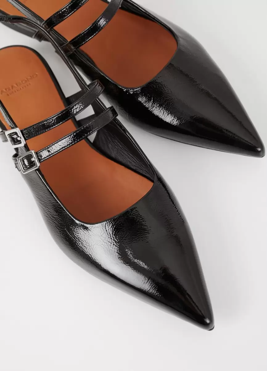 Black Patent Leather Mary Janes Mais Vendido Hermine Shoes Mulher Vagabond - 2