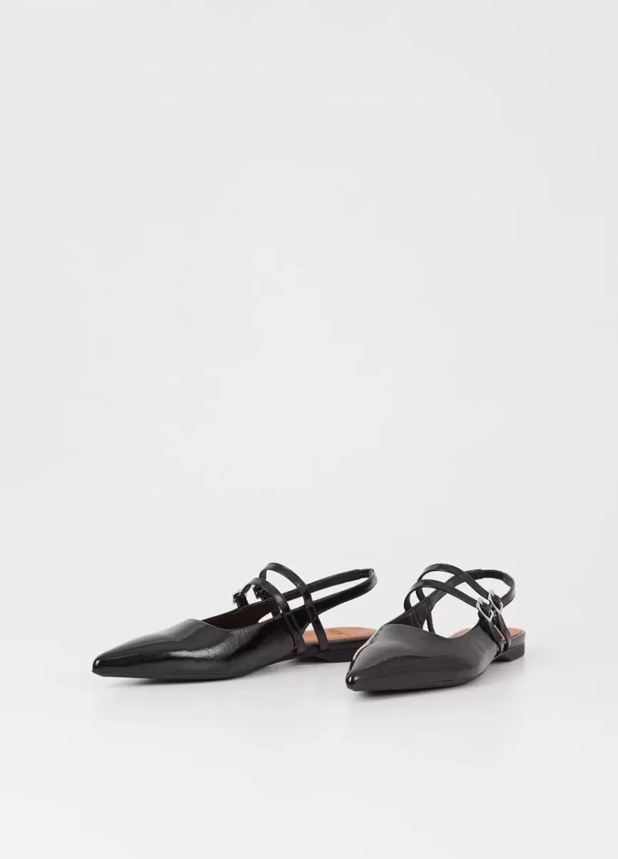 Black Patent Leather Mary Janes Mais Vendido Hermine Shoes Mulher Vagabond