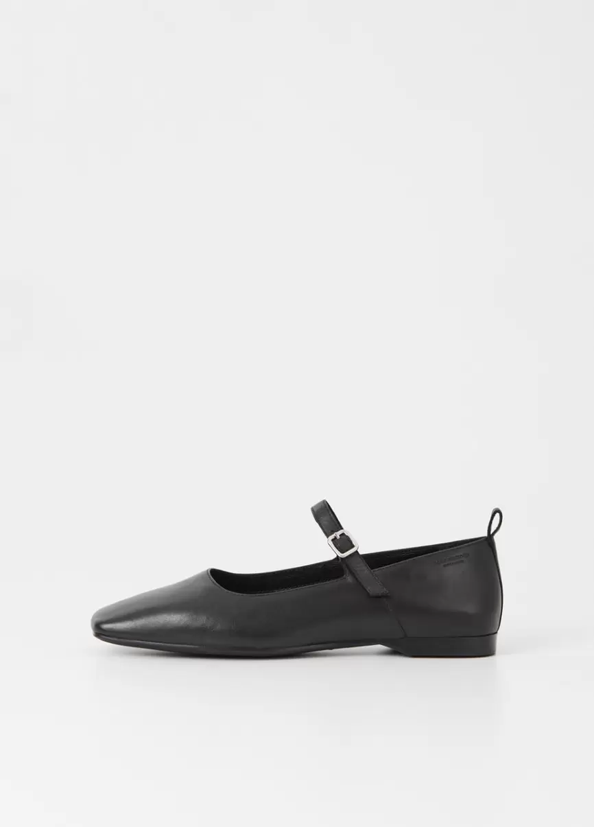 Vagabond Mulher Mary Janes Qualidade Black Leather Delia Shoes - 1