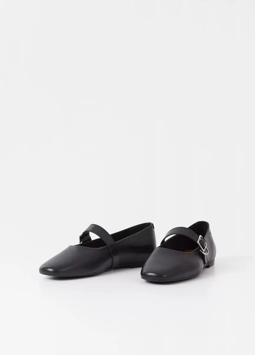Saída Mary Janes Jolin Shoes Mulher Vagabond Black Leather