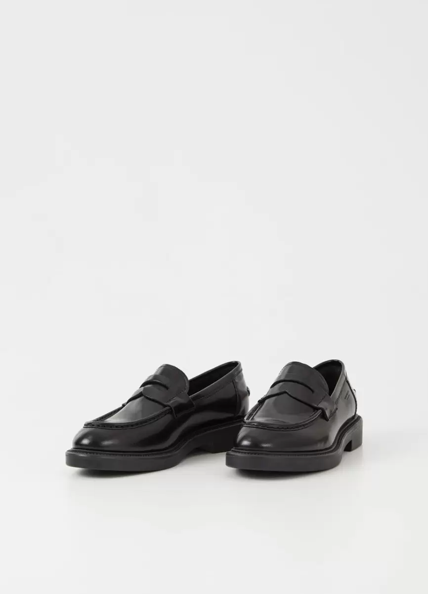 Loafers Black Polished Leather Vagabond Alex W Loafer Popularidade Mulher - 2