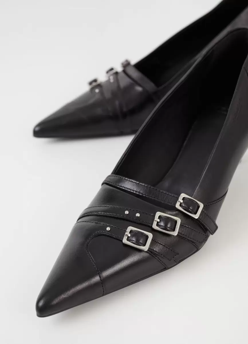 Vagabond Mulher Sapatos De Salto Alto Lykke Pumps Black Leather Uniformidade - 4