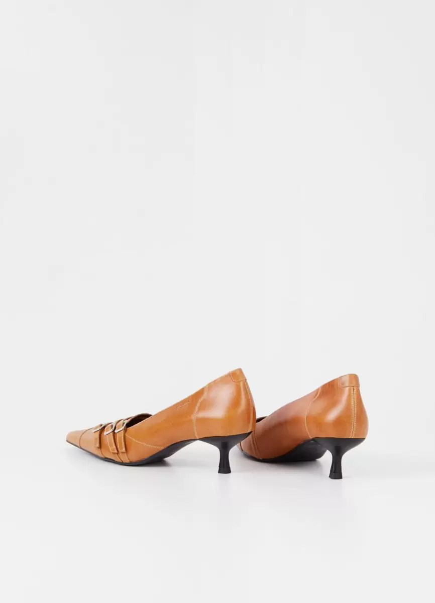 Vagabond Sapatos De Salto Alto Mulher Brown Leather Lykke Pumps Preço Com Desconto - 3