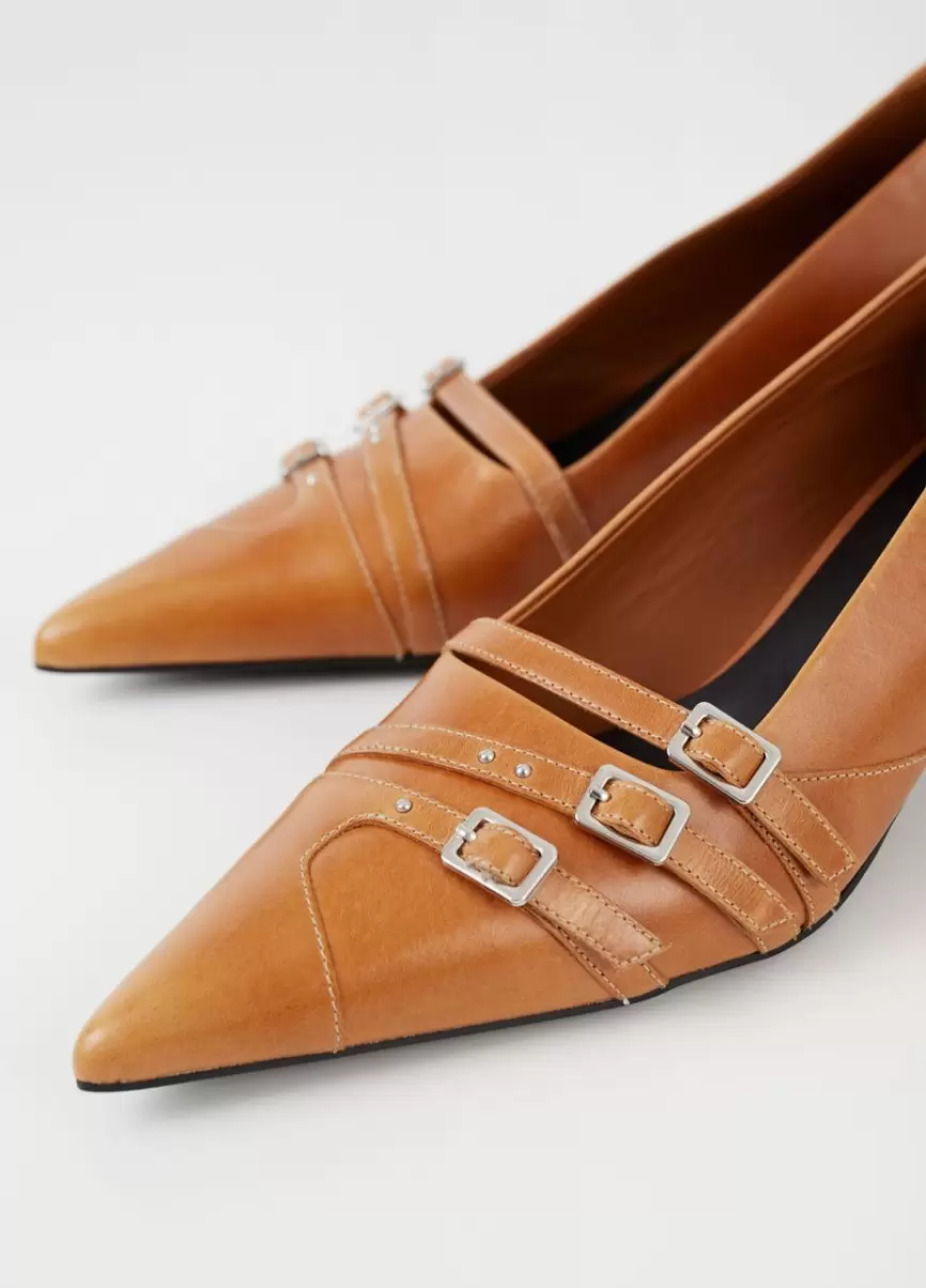 Vagabond Sapatos De Salto Alto Mulher Brown Leather Lykke Pumps Preço Com Desconto - 4