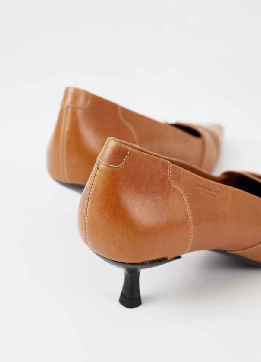 Vagabond Sapatos De Salto Alto Mulher Brown Leather Lykke Pumps Preço Com Desconto