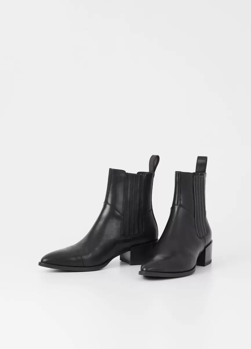 Vagabond Mulher Botas Qualidade Marja Boots Black Leather - 2
