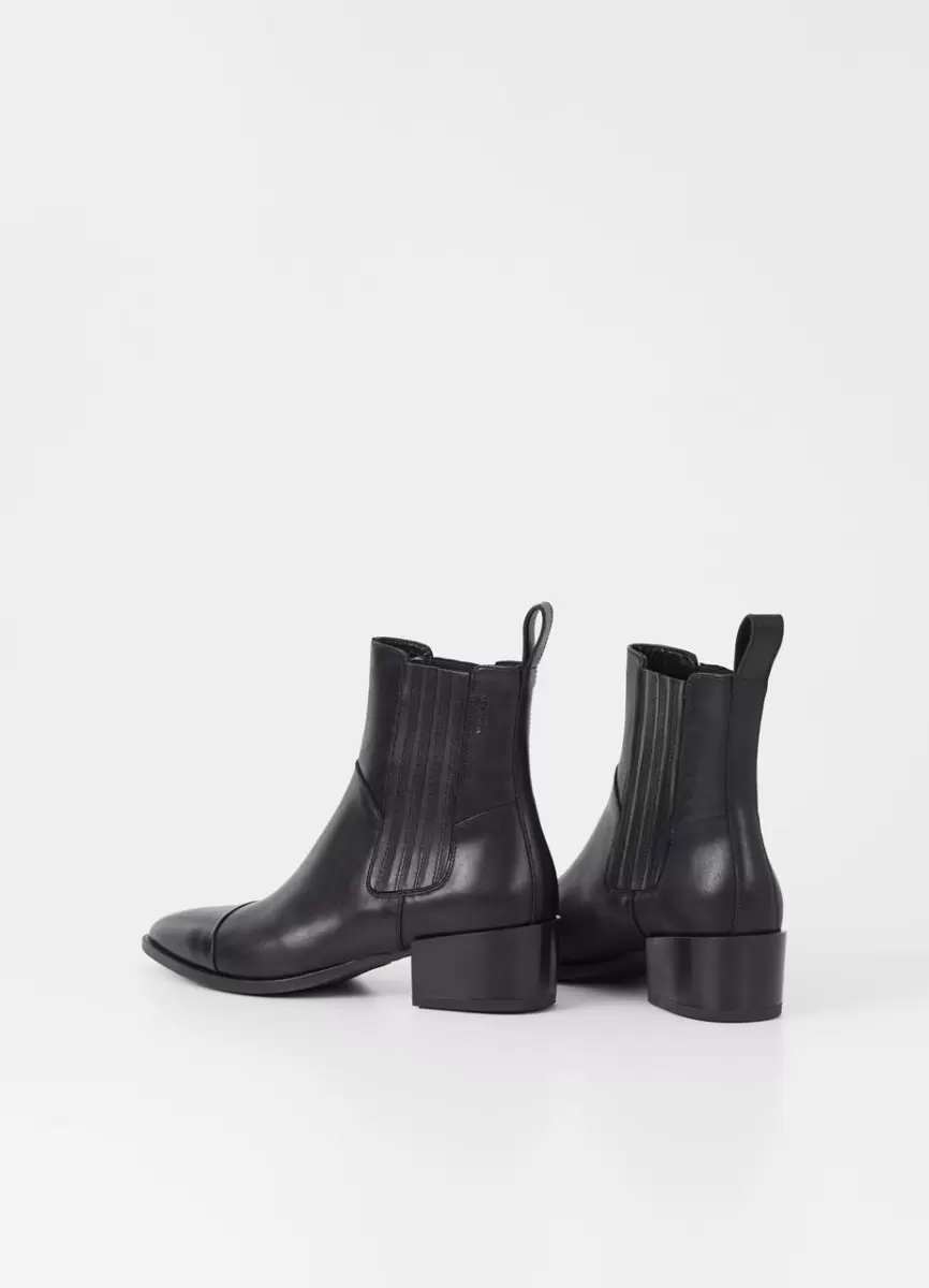 Vagabond Mulher Botas Qualidade Marja Boots Black Leather - 3