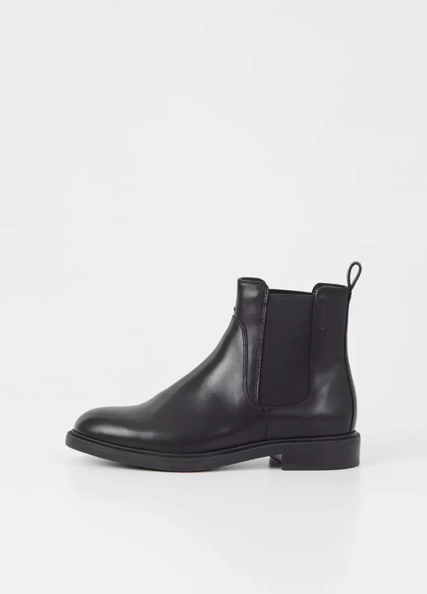 Black Leather Amina Boots Botas Preço Competitivo Mulher Vagabond - 1
