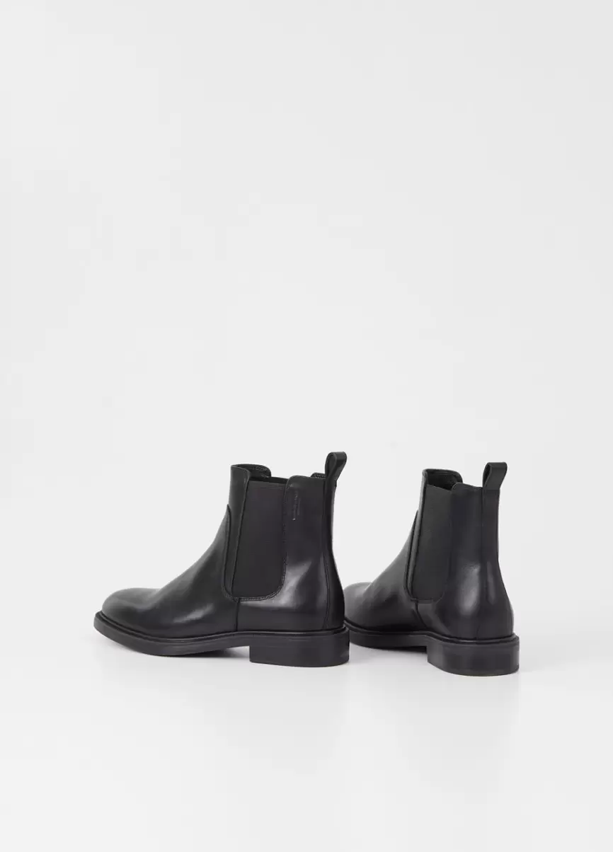 Black Leather Amina Boots Botas Preço Competitivo Mulher Vagabond - 2