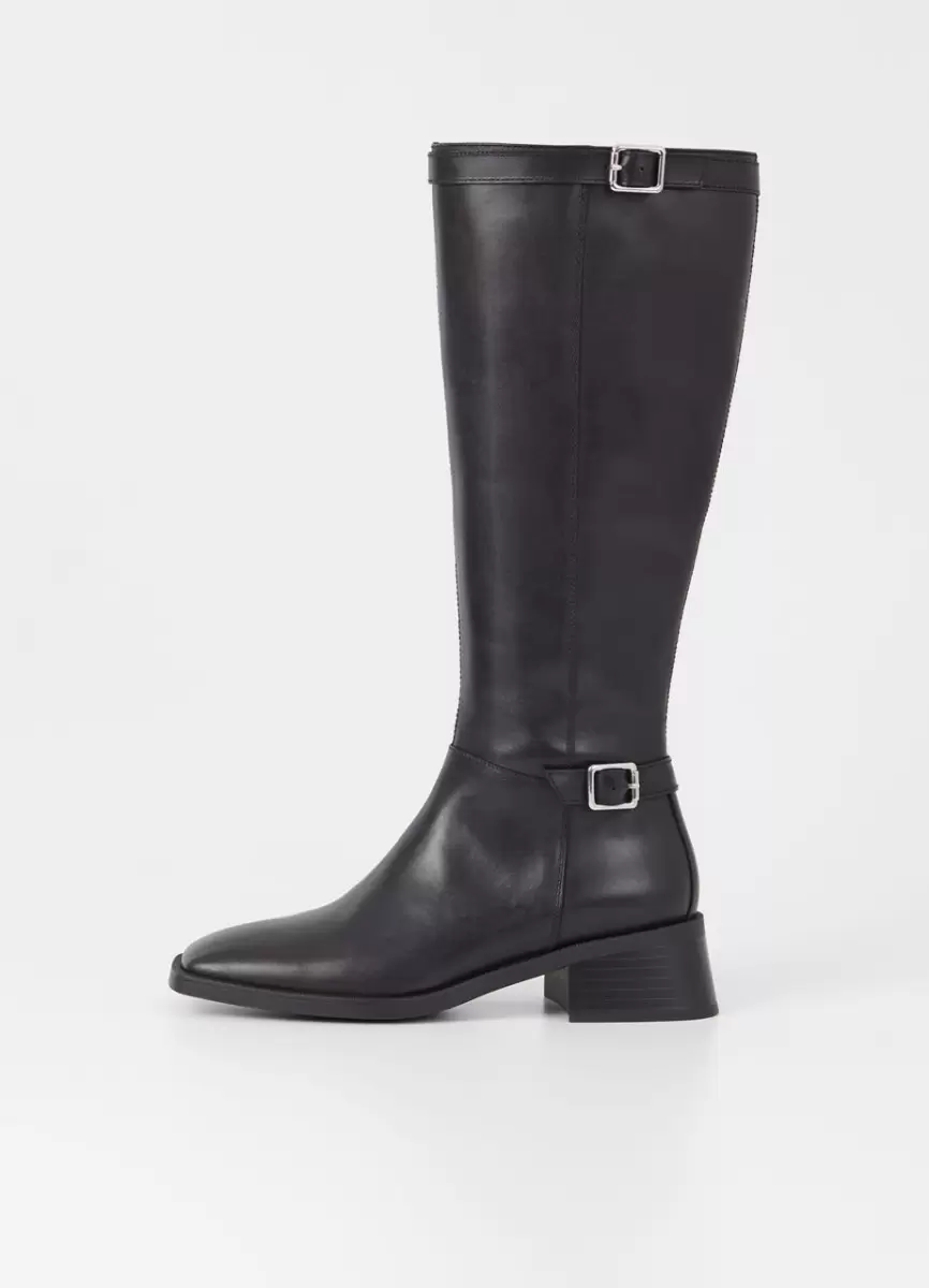 Botas Vagabond Mulher Black Leather Garantido Blanca Tall Boots - 1