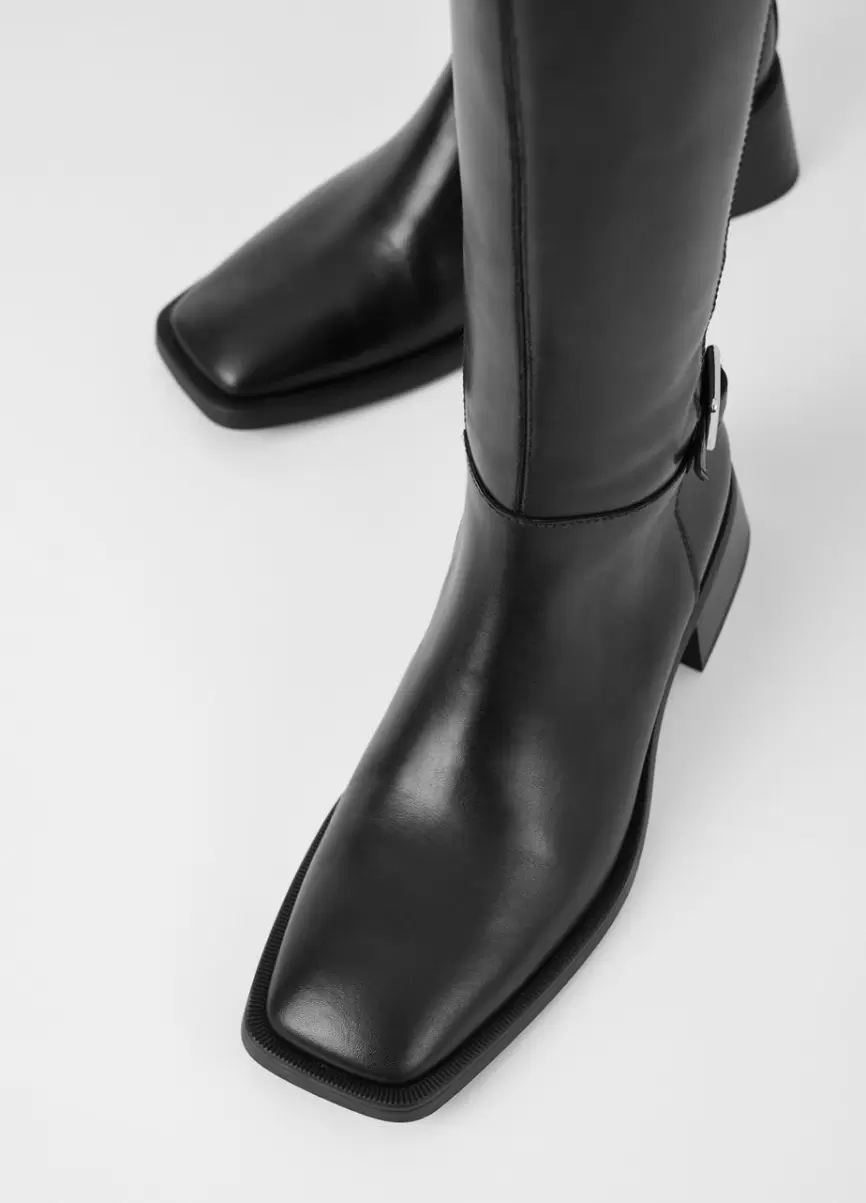 Botas Vagabond Mulher Black Leather Garantido Blanca Tall Boots - 3