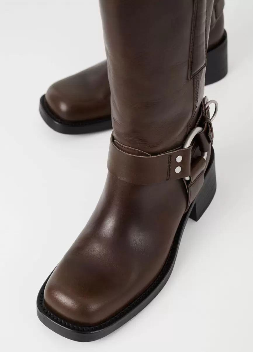 Botas Mulher Brown Leather Liberação Nour Boots Vagabond - 4