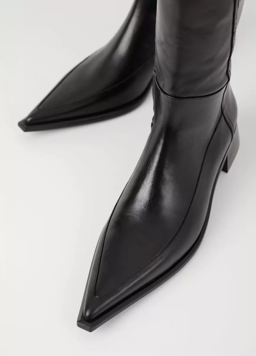 Samira Boots Botas Black Leather Mulher Recomendar Vagabond - 4