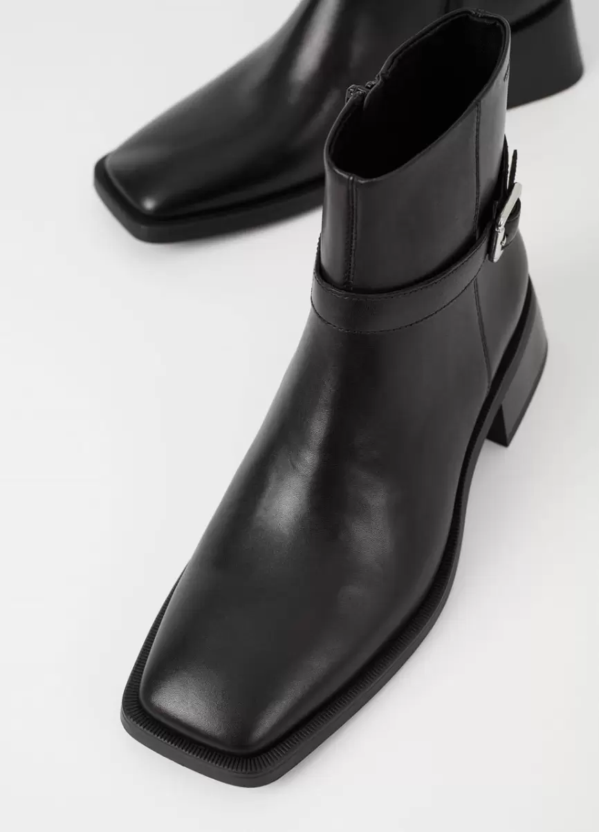 Black Leather Blanca Boots Portugal Botas Vagabond Mulher - 3