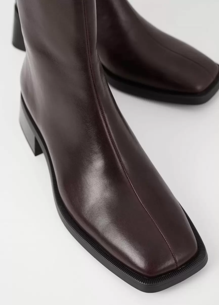 Dark Brown Leather Botas Vagabond Novidade Blanca Boots Mulher - 3