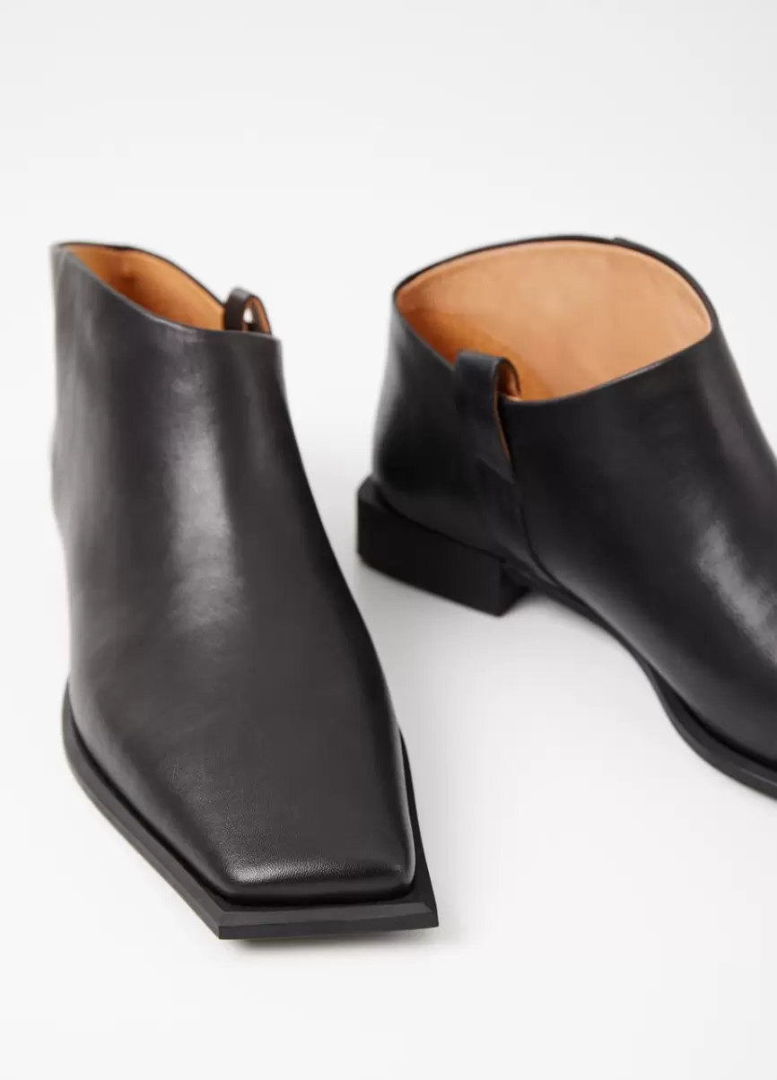 Vagabond Mulher Salma Boots Modelo Mais Recente Botas Black Leather
