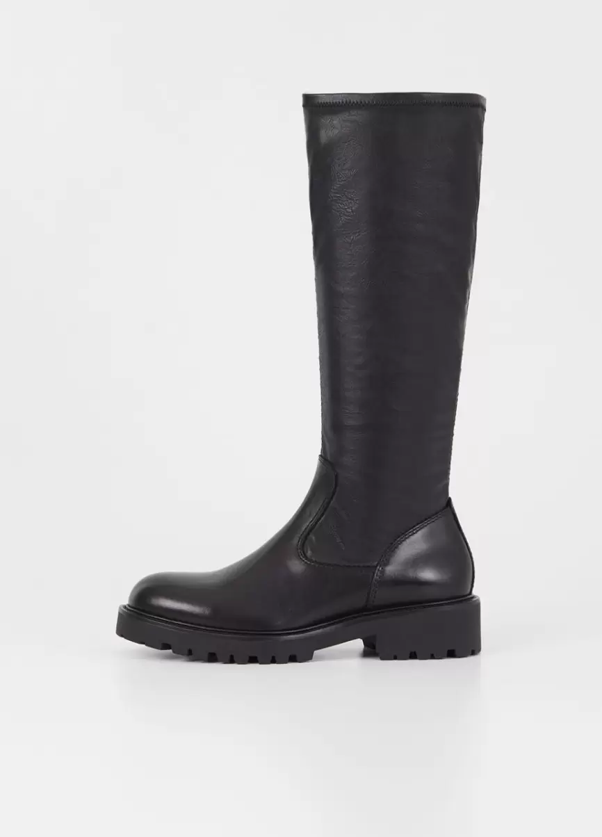 Black Leather/Comb 2024 Kenova Tall Boots Botas Mulher Vagabond - 1
