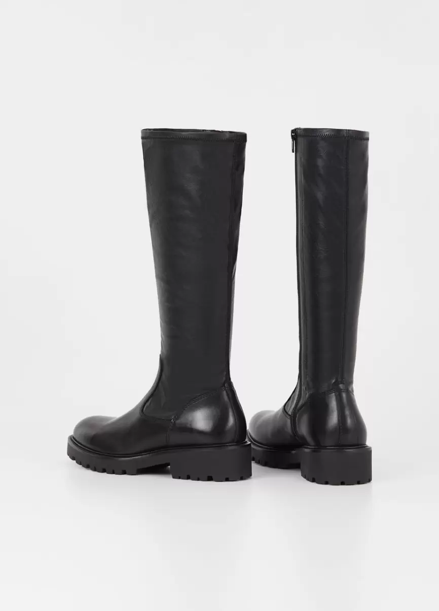 Black Leather/Comb 2024 Kenova Tall Boots Botas Mulher Vagabond - 3