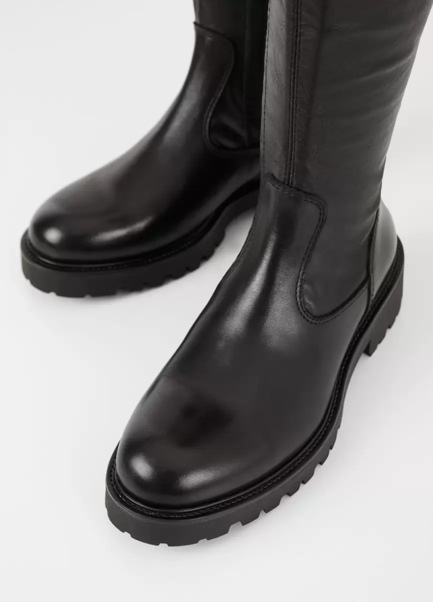 Black Leather/Comb 2024 Kenova Tall Boots Botas Mulher Vagabond - 4