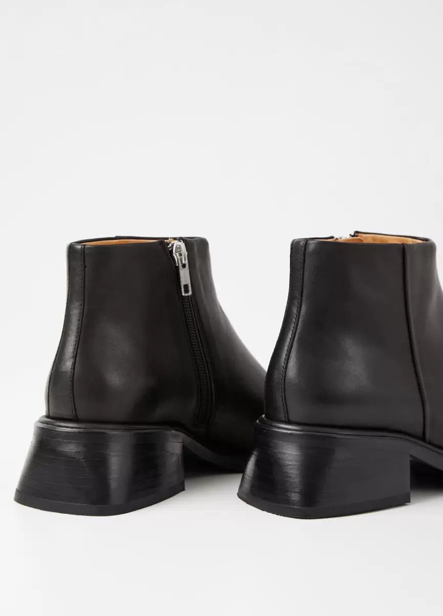 Neema Boots Black Leather On-Line Botas Mulher Vagabond - 4