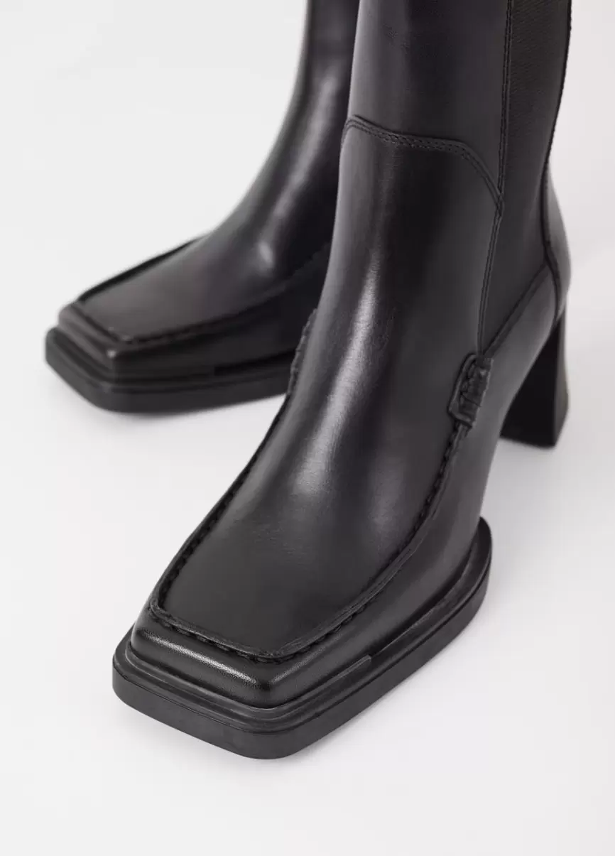 Vagabond Black Leather 2024 Mulher Botas Edwina Boots - 4