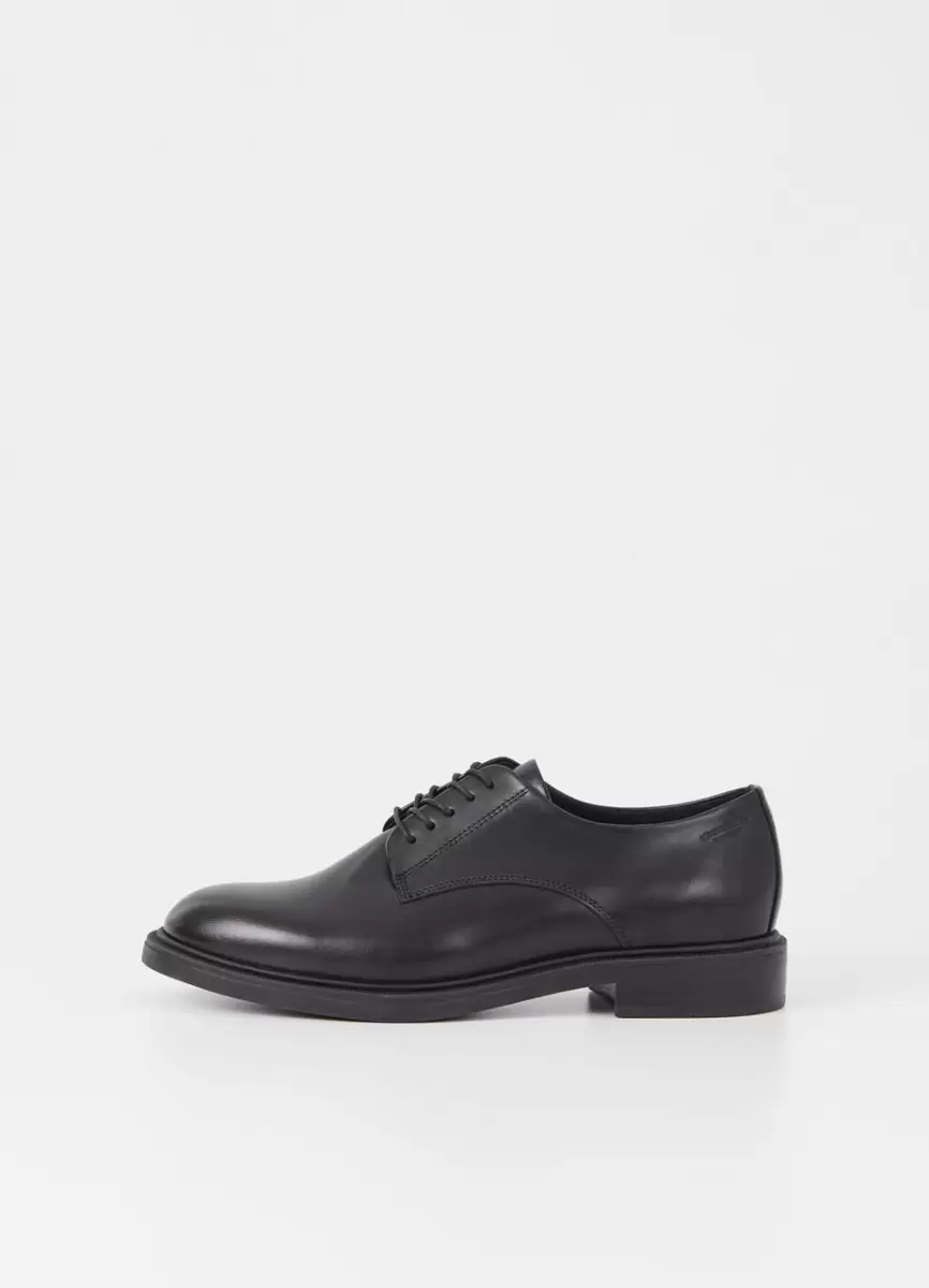 Black Leather Amina Shoes Mulher Vagabond Economia Sapatos - 1