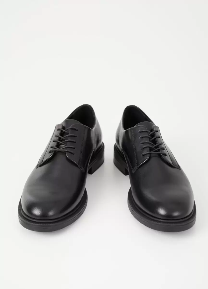 Black Leather Amina Shoes Mulher Vagabond Economia Sapatos - 3