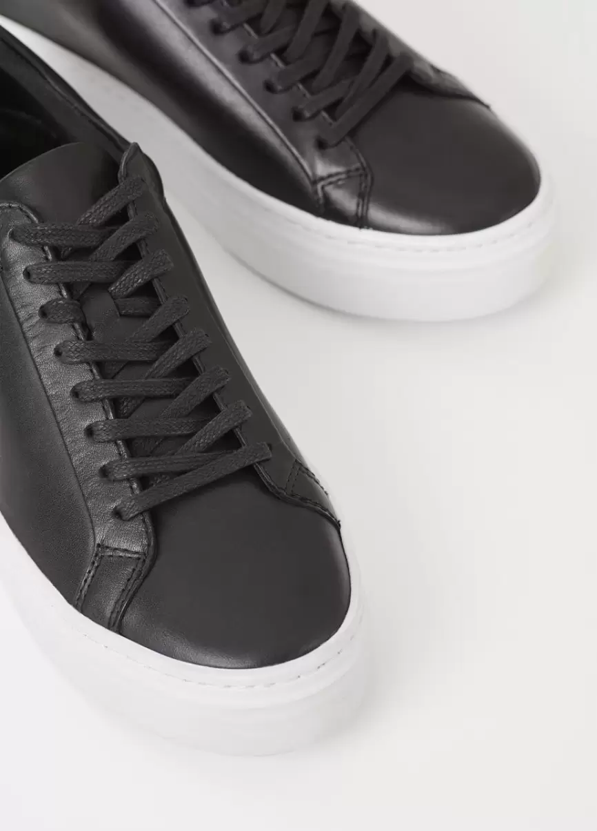 Zoe Platform Sneakers Mulher Black Leather Vagabond Sapatilhas Modelo Mais Recente - 3