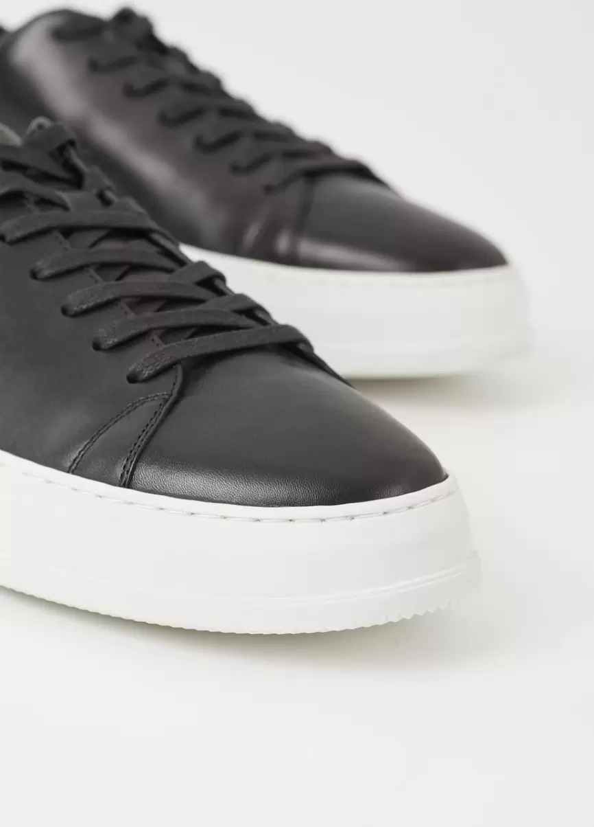 John Sneakers Vagabond Black Leather Qualidade Homem Sapatilhas - 4