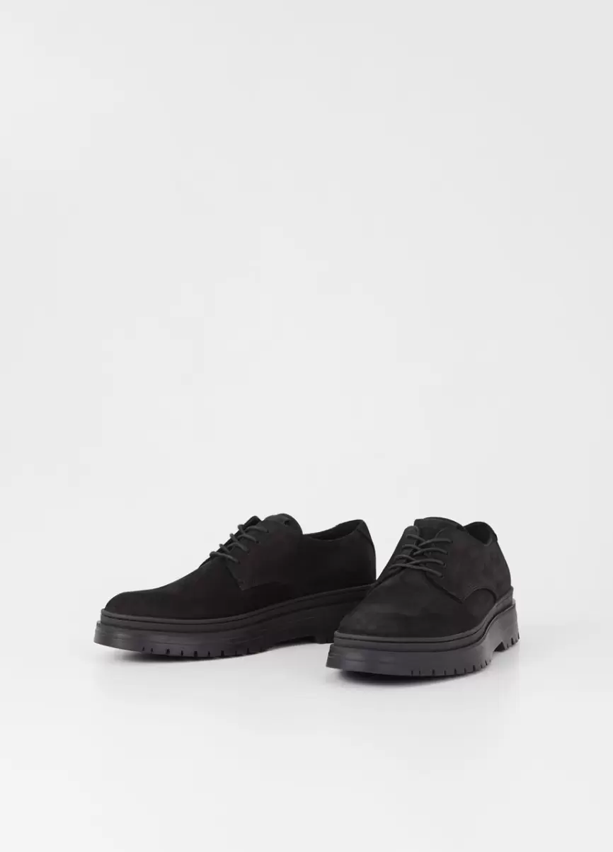 James Shoes Homem Black Nubuck Sapatos Modelo Mais Recente Vagabond