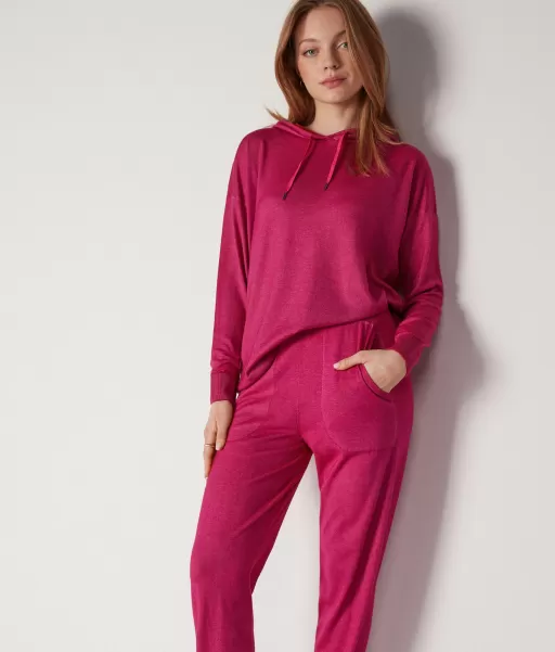 Falconeri Senhora Pink Sweatshirt Em Ultrafine Cashmere Camisolas Felpa