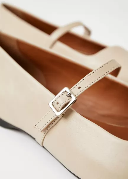 Mary Janes White Leather Preço Da Atividade Mulher Vagabond Hermine Shoes