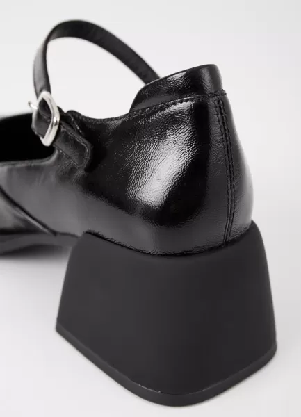 Mulher Desconto Ansie Pumps Vagabond Black Patent Leather Mary Janes