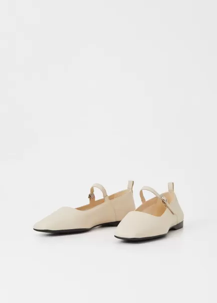 Off White Leather Mary Janes Vagabond Mulher Delia Shoes Outlet