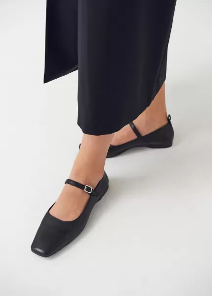 Vagabond Mulher Mary Janes Qualidade Black Leather Delia Shoes