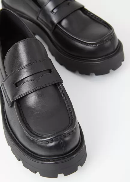 Estilo Black Leather Cosmo 2.0 Loafer Loafers Vagabond Mulher