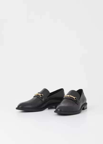 Exclusivo Vagabond Loafers Black Leather Frances 2.0 Loafer Mulher