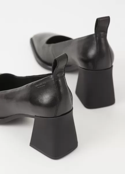 Preço Da Atividade Sapatos De Salto Alto Mulher Vagabond Hedda Pumps Black Leather