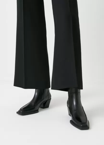 Vagabond Black Leather Preço De Custo Botas Mulher Alina Boots