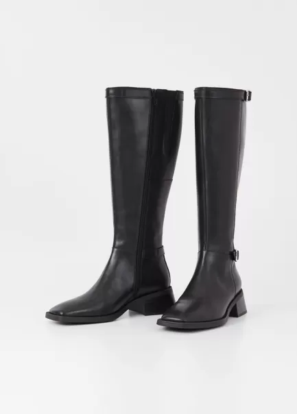 Botas Vagabond Mulher Black Leather Garantido Blanca Tall Boots