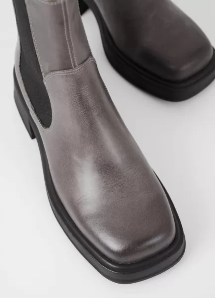 Mulher Botas Vagabond Preço Justo Grey Leather Dorah Boots
