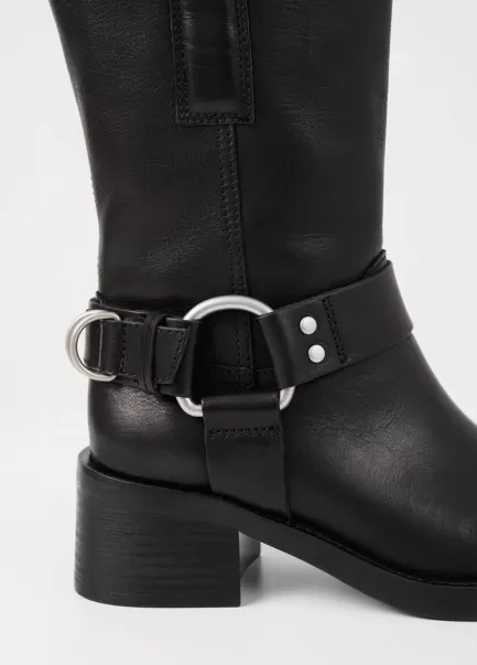 Nour Boots Personalização Vagabond Black Leather Mulher Botas