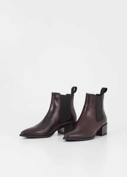 Botas Qualidade Brown Leather Mulher Vagabond Marja Boots