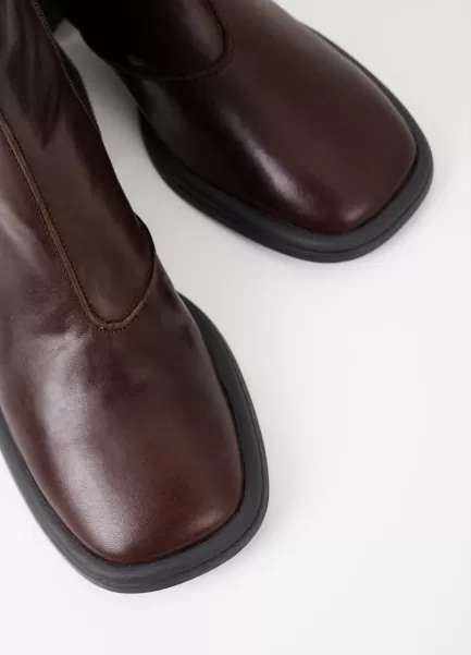 Botas Vagabond Qualidade Mulher Ansie Boots Dark Brown Leather