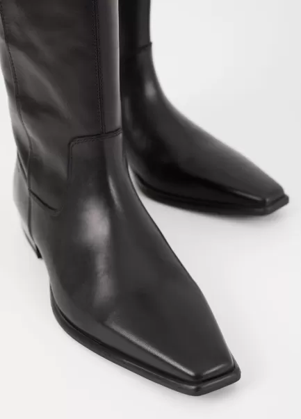 Padronização Black Leather Nella Boots Vagabond Botas Mulher
